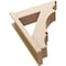 Ekena Millwork 8-in W x 28-in D x 34-in H Balboa Trad Rough Cedar Woodgrain TimberThane Outlooker, Primed Tan OUTUR080X28X34BOA04RCPR - alternate 4